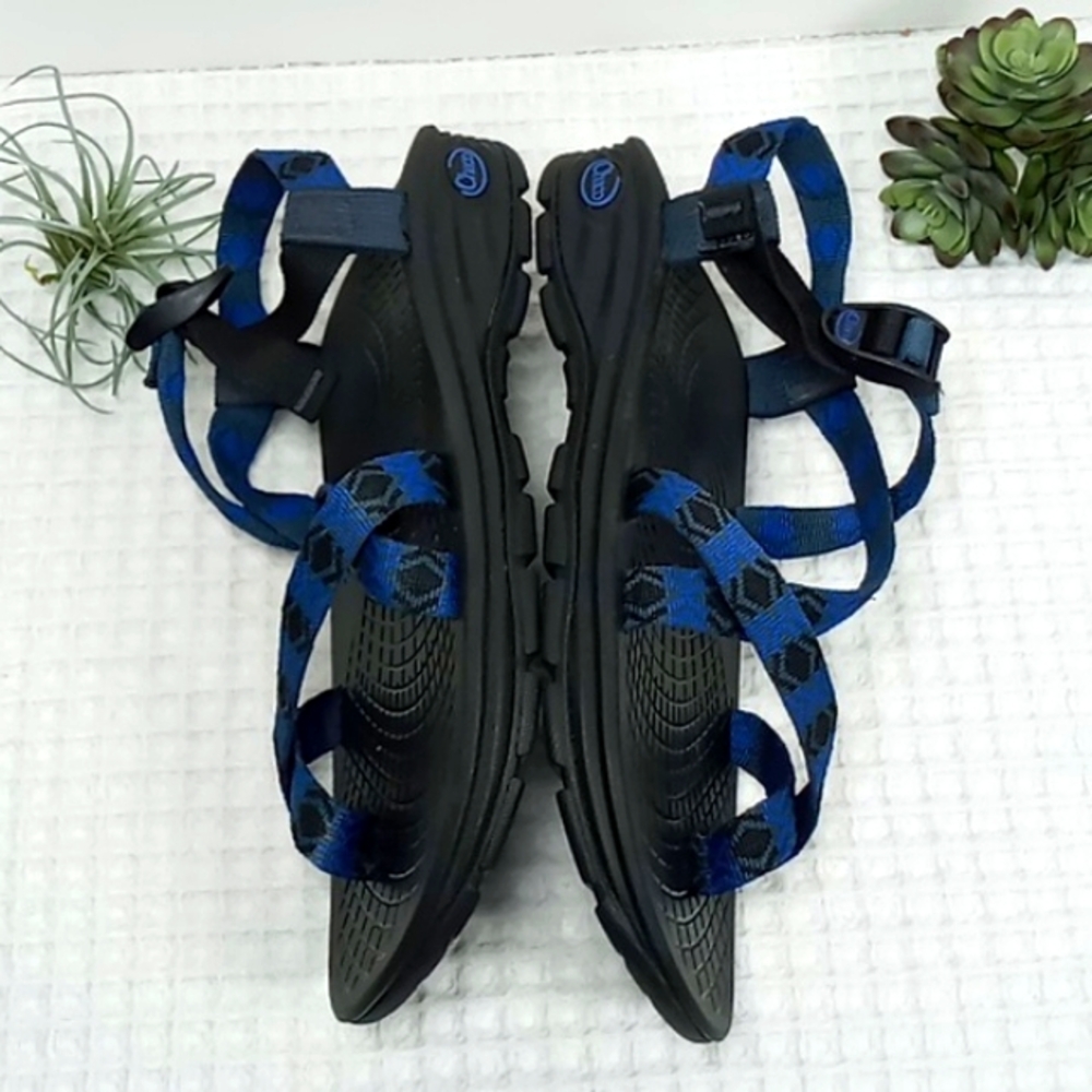 Chaco Men's Strappy Trail Hiking Sandals Blue/Black Size 11 - Picture 5 of 15